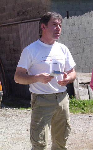 Manuel Rivas, propietario da Casa do Beiguello, parroquia de Labrada. Abad�n